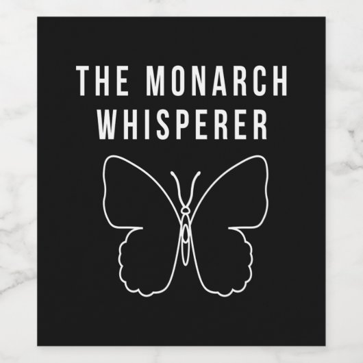 De Monarch Whisperer Wijn Etiket (Enkel label)