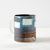 De Monarchie van de Hacker - Hoesje: Tweekleurige Koffiemok (Voorkant links)