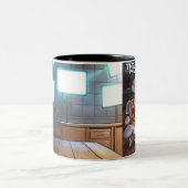 De Monarchie van de Hacker - Hoesje: Tweekleurige Koffiemok (Center)