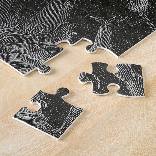 De mond van de hel van Gustave Dore Legpuzzel (Zijkant)
