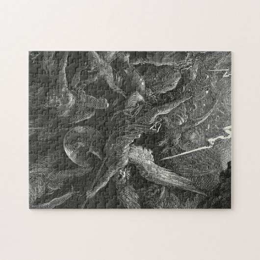 De mond van de hel van Gustave Dore Legpuzzel (Horizontaal)