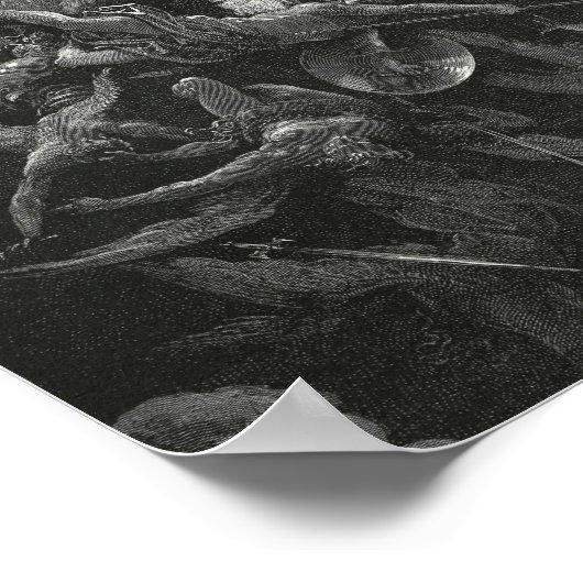 De mond van de hel van Gustave Dore Poster (Hoek)