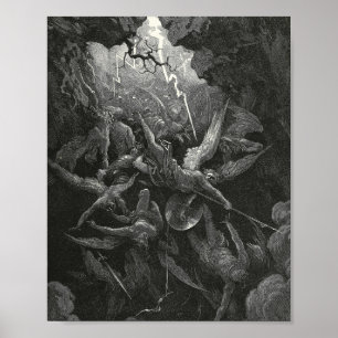 De mond van de hel van Gustave Dore Poster