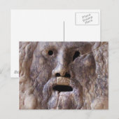 De mond van de waarheid-Romeinse sculptuur Briefkaart (Voorkant / Achterkant)