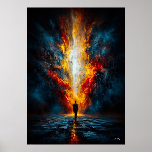 De Mond van het Oordeel – Monumentale Expressionis Poster (Voorkant)