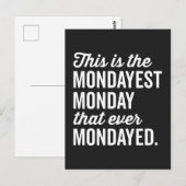 De Mondayest Maandag Funny Quote Briefkaart (Voorkant / Achterkant)