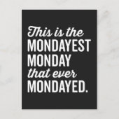 De Mondayest Maandag Funny Quote Briefkaart (Voorkant)