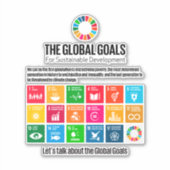 De mondiale doelstellingen sticker (Voorkant)