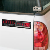 DE MONDIALE MILIEUCRISIS [Sticker] Bumpersticker (Op Truck)