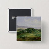De monding van de Bidassoa Vierkante Button 5,1 Cm (Voorkant /achterkant)