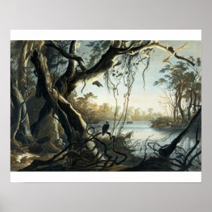 De monding van de Fox-rivier, Indiana, bord 5 van Poster