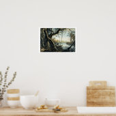 De monding van de Fox-rivier, Indiana, bord 5 van Poster (Keuken)