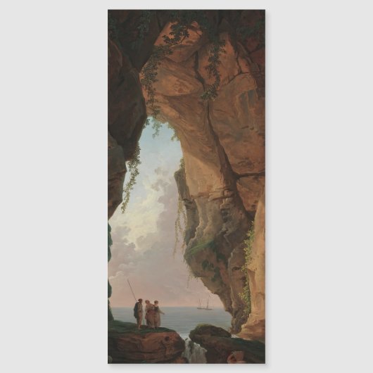 De monding van een grot (1784) Hubert Robert (Voorkant)