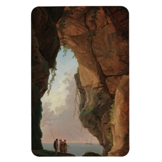De monding van een grot (1784) Hubert Robert Magneet (Verticaal)