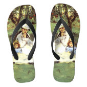 De Monet-familie in hun tuin Edouard Manet Teenslippers (Voetbed)