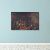 De Moneylenders Canvas Afdruk (Insitu (Houten vloer))