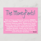 De Moneypants BGBOP's. Briefkaart (Achterkant)