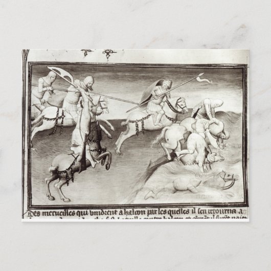 De Mongol-leider, Hulagu, khan van de Ilkhanaat Briefkaart (Voorkant)