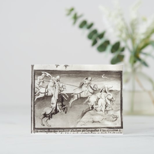 De Mongol-leider, Hulagu, khan van de Ilkhanaat Briefkaart (Staand voorkant)