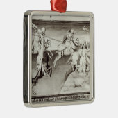 De Mongol-leider, Hulagu, khan van de Ilkhanaat Metalen Ornament (Rechts)