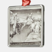 De Mongol-leider, Hulagu, khan van de Ilkhanaat Metalen Ornament (Links)