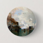 De monitor en merrimack 1862 ronde button 5,7 cm (Voorkant)