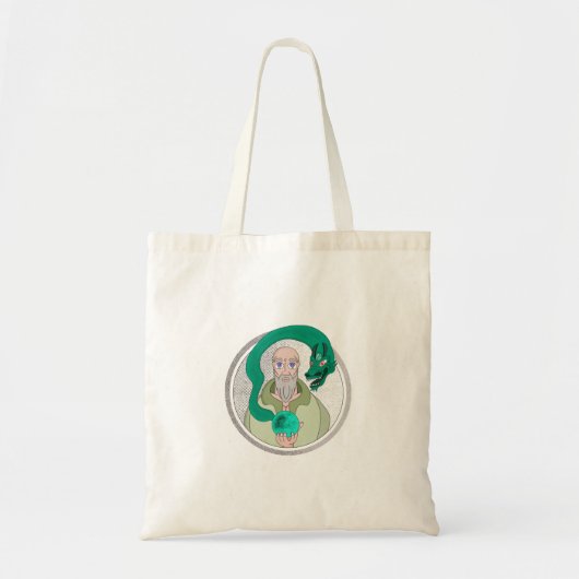 De monk en de draak tote bag (Voorkant)