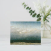 De Monk van het Zee van Caspar David Friedrich Feestdagenkaart (Staand voorkant)