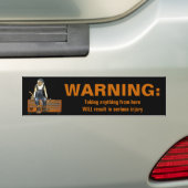 De Monkey van de groet Gepersonaliseerd Toolbox St Bumpersticker (Op auto)