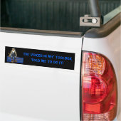 De Monkey van de groet Gepersonaliseerd Toolbox St Bumpersticker (Op Truck)