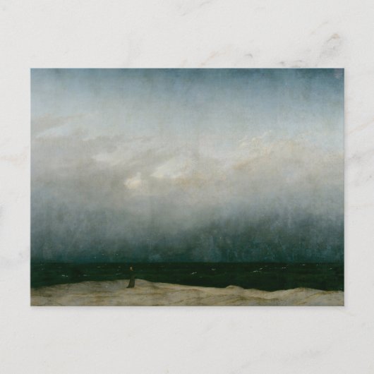 De monnik bij de zee van Caspar David Friedrich Briefkaart (Voorkant)