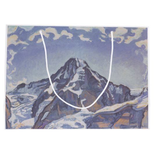 De monnikenberg met wolken (Ferdinand Hodler) Groot Cadeauzakje (Achterkant)