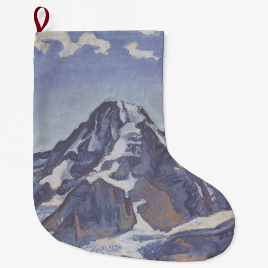 De monnikenberg met wolken (Ferdinand Hodler) Grote Kerstsok (Voorkant)