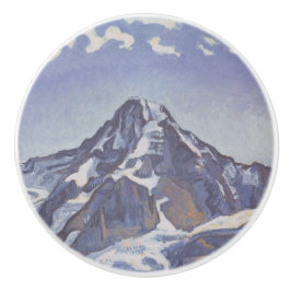 De monnikenberg met wolken (Ferdinand Hodler) Keramische Knop