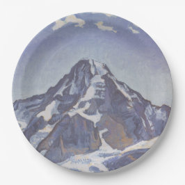 De monnikenberg met wolken (Ferdinand Hodler) Papieren Bordje