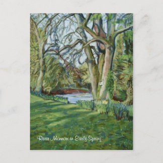 De Monnow bij de Allt-yr-Ynys in de vroege lente Briefkaart