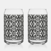 De monochrome bloei blikvorm glas (Voorkant)