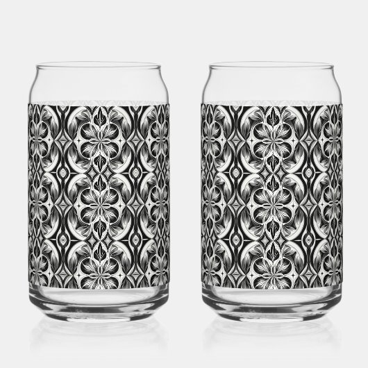 De monochrome bloei blikvorm glas (Achterkant)