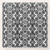 De monochrome bloei glazen onderzetter (Voorkant)