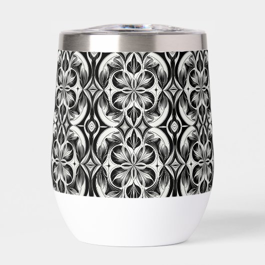 De monochrome bloei waterfles (Voorkant)