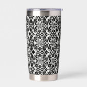 De monochrome bloei waterfles geïsoleerde drinkbeker (Links)