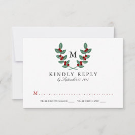 De Monogram Berry Bush Trouwcollectie - RSVP Kaartje