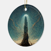 De monoliet 2 Fantasy Sci-Fi Art Keramisch Ornament (Links)