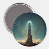 De monoliet 2 Fantasy Sci-Fi Art Magneet (Voorkant / Achterkant)