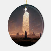De monoliet 4 Fantasy Sci-Fi Keramisch Ornament (Links)