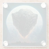 De monolith Fantasy Sci-Fi Art Glazen Onderzetter (Achterkant)
