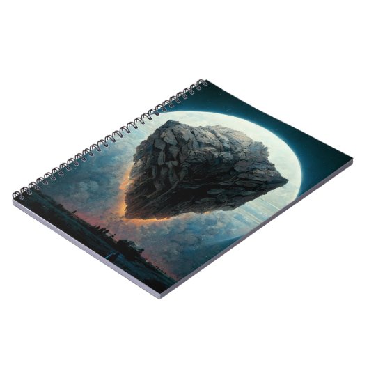 De monolith Fantasy Sci-Fi Art Notitieboek (Linkerzijde)