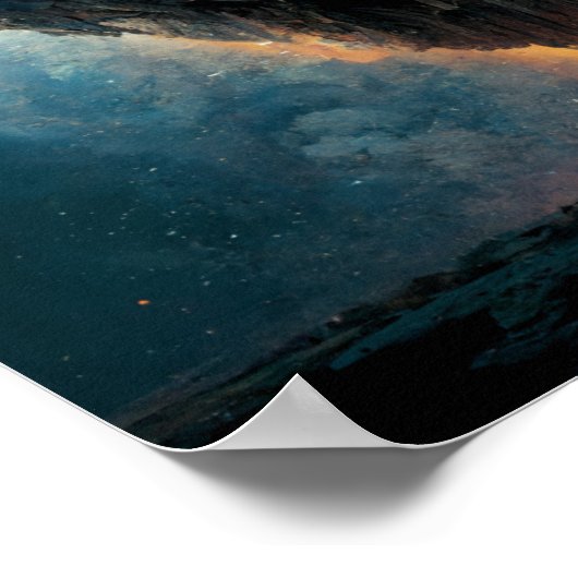 De monolith Fantasy Sci-Fi Art Poster (Hoek)