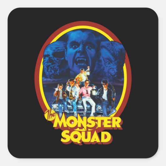 De Monster Squad 1978 Vierkante Sticker (Voorkant)