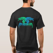 De Monsters van het zee kiezen Uw Achtergrondkleur T-shirt (Achterkant)